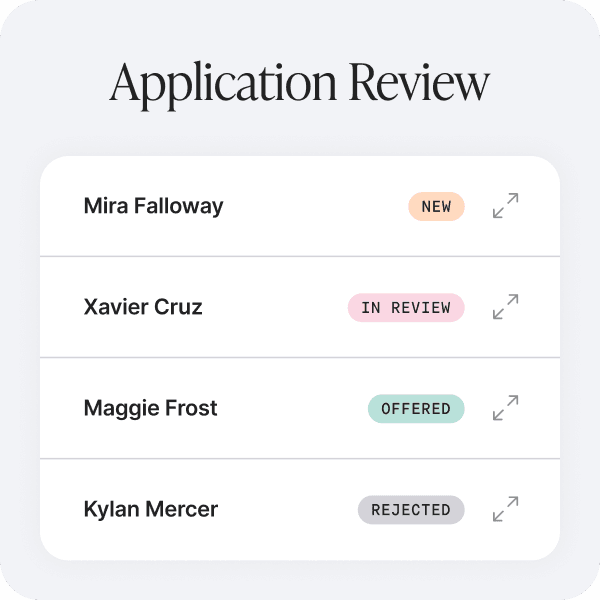 Easy job posting steps - Step 3: Review applicants